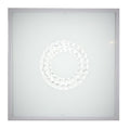 LUX lampa sufitowa plafon 29x29 16W LED 6500k satyna mały ring