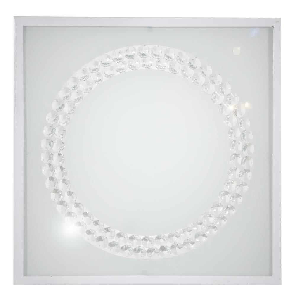 LUX lampa sufitowa plafon 29x29 16W LED 4000k biały duży ring