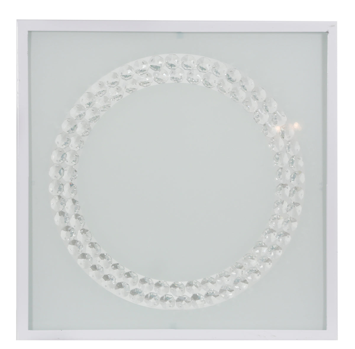 LUX lampa sufitowa plafon 29x29 16W LED 4000k satyna duży ring