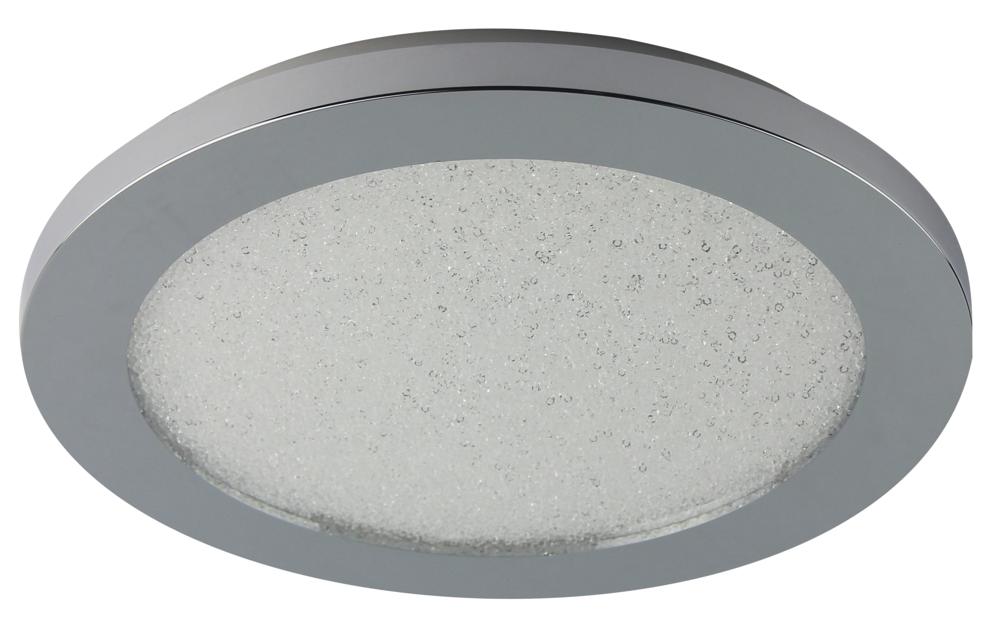 Plafon do łazienki PIXEL minimalistyczny – srebrny chromowany 22,5 cm - okrągły plafon LED z funkcją ściemniania 3000K 12W IP44
