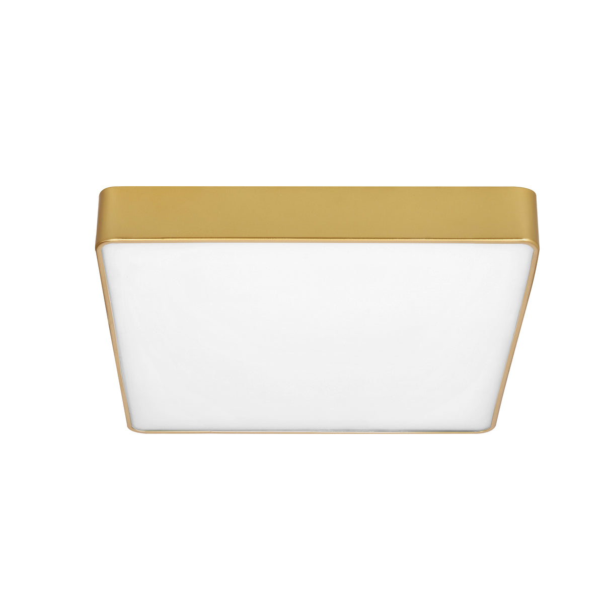 QUATTRO lampa plafon kwadratowy 30x30 LED złoty IP44