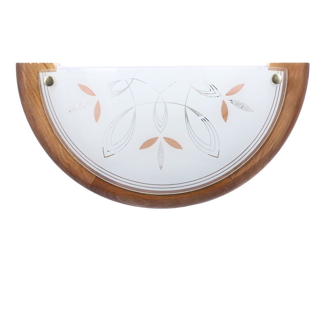 RUSTICA lampa sufitowa plafon 0,5 drewno standard 1x60 w E27 dąb