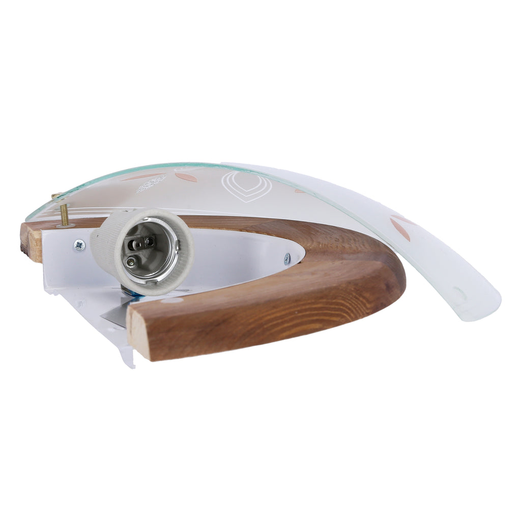 RUSTICA lampa sufitowa plafon 0,5 drewno standard 1x60 w E27 dąb
