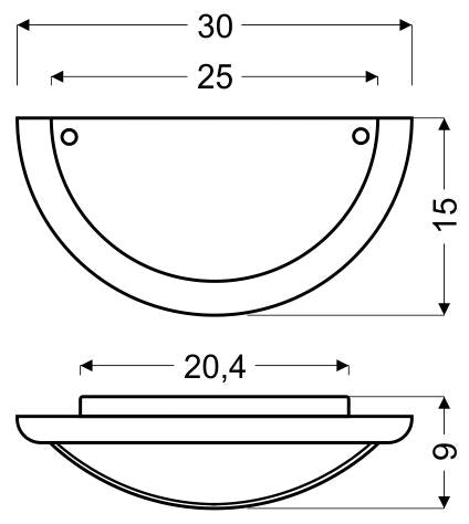 BAMBOO lampa sufitowa plafon 0,5 drewno standard 1x60 w E27 sosna