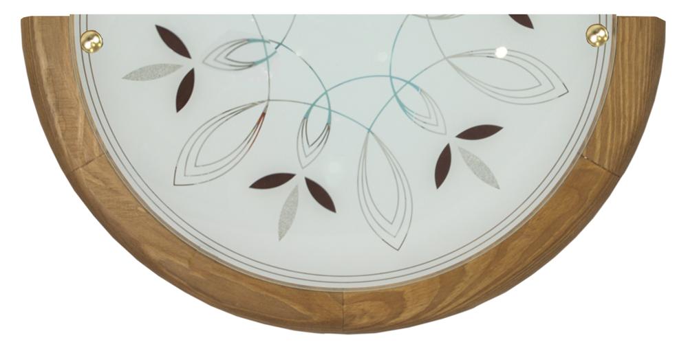 RUSTICA plafon 0,5 drewno standard 1x60 w E27 dąb indeks obi