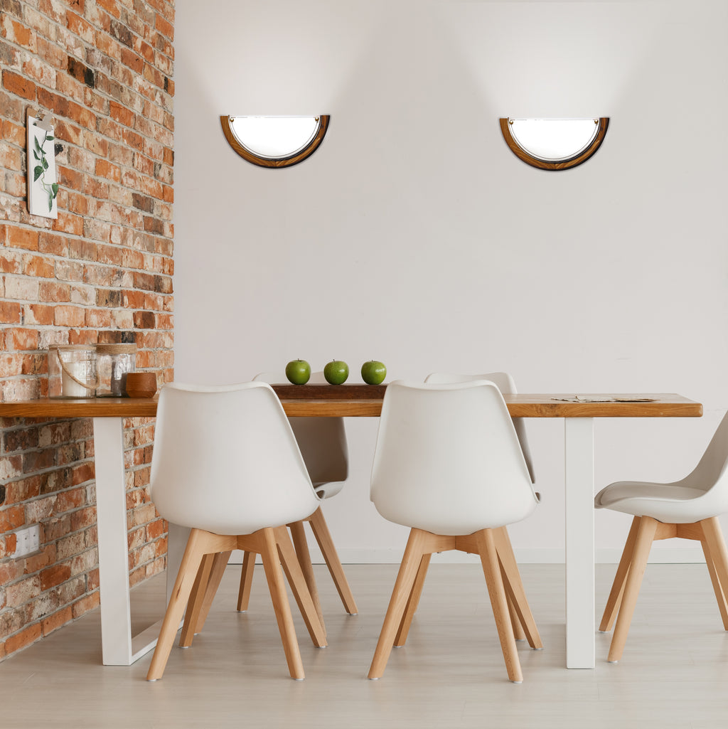 1030 lampa sufitowa plafon1/2 drewno standard 1x60W E27 dąb