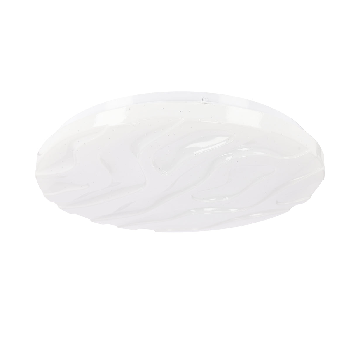 Nevada lampa sufitowa plafon biały LED 29 cm klosz biały efekt sky