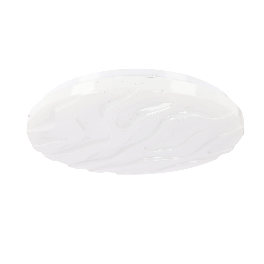 Nevada lampa sufitowa plafon biały LED 29 cm klosz biały efekt sky