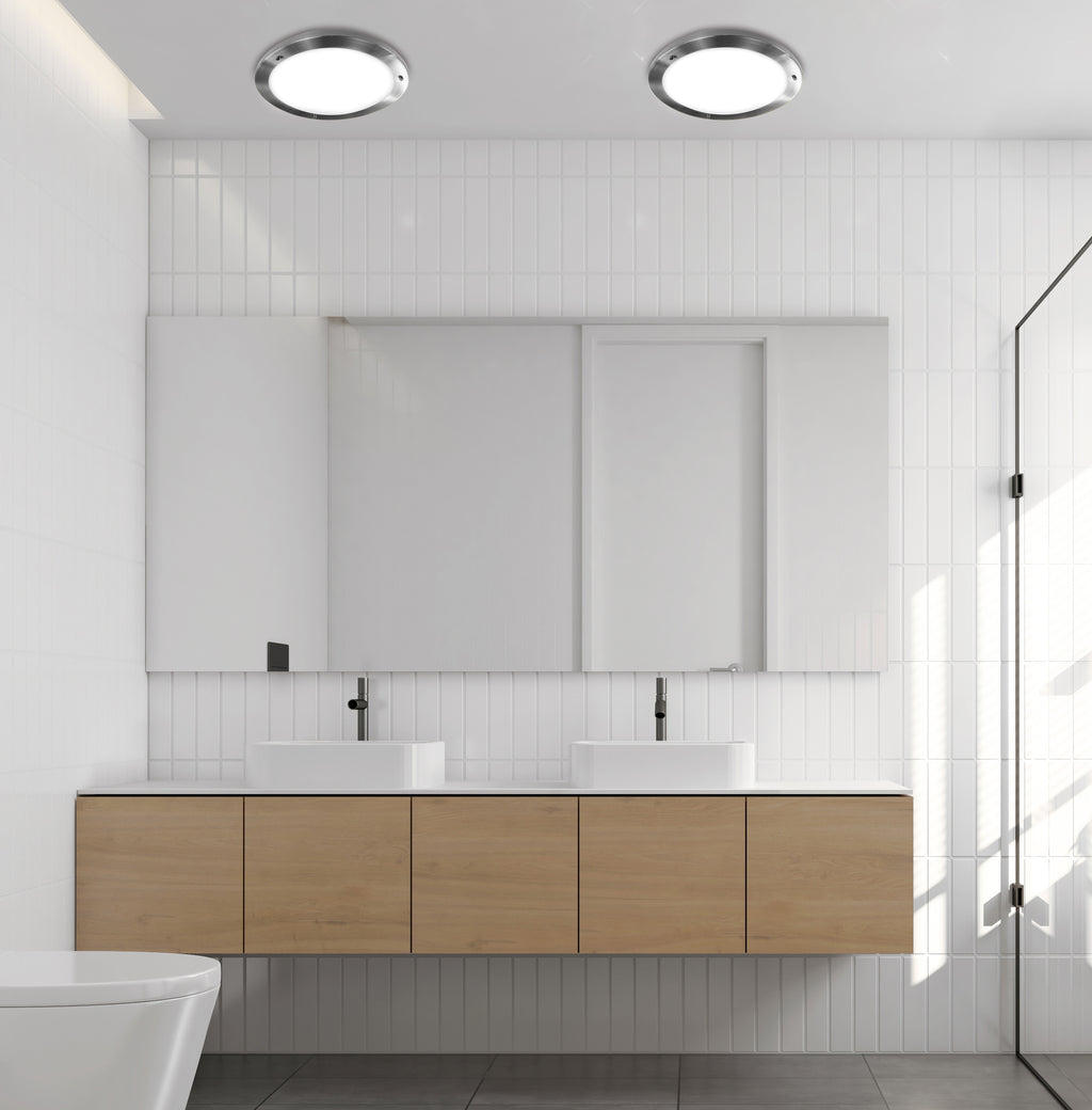 AQUILA plafon 18 1x40W G9 satyna nikiel IP44