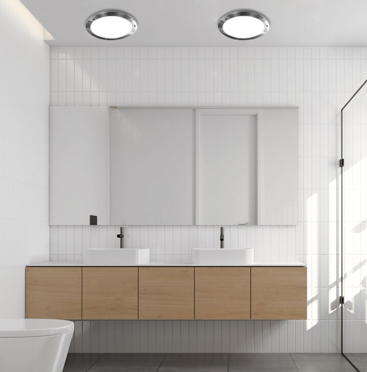 AQUILA plafon 18 1x40W G9 satyna nikiel IP44