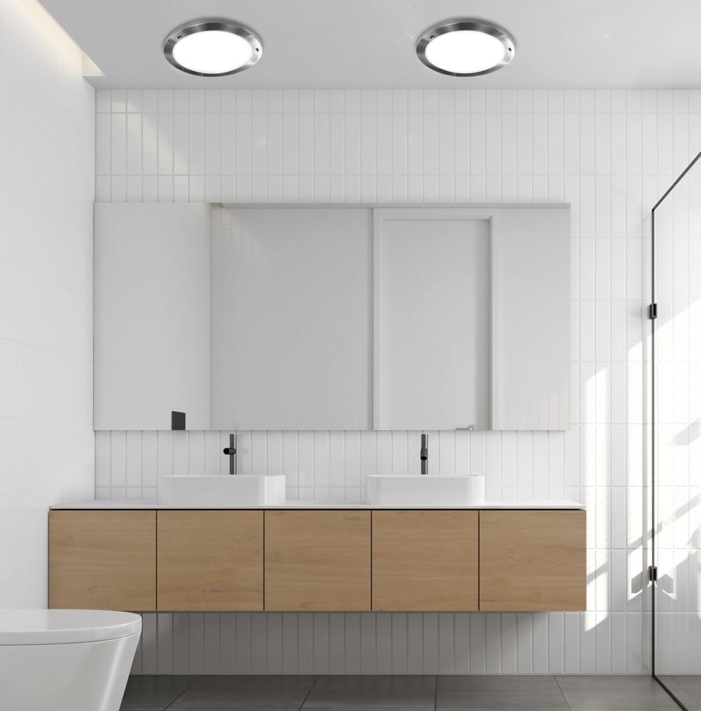AQUILA plafon 18 1x40W G9 satyna nikiel IP44