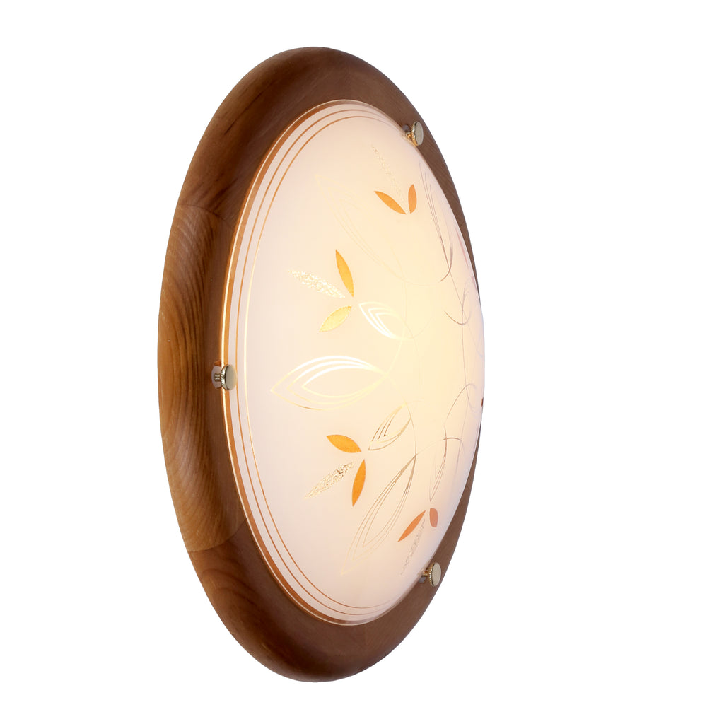 RUSTICA lampa sufitowa plafon 30 drewno standard 1x60 w E27 dąb