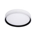 Florida lampa sufitowa plafon biały+czarny 24W LED 39 cm klosz biały