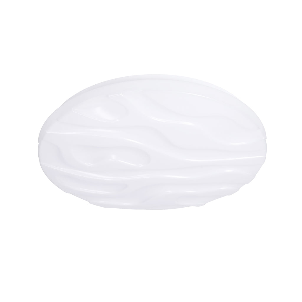 Nevada lampa sufitowa plafon biały 24W LED 38,5 cm klosz biały efect sky