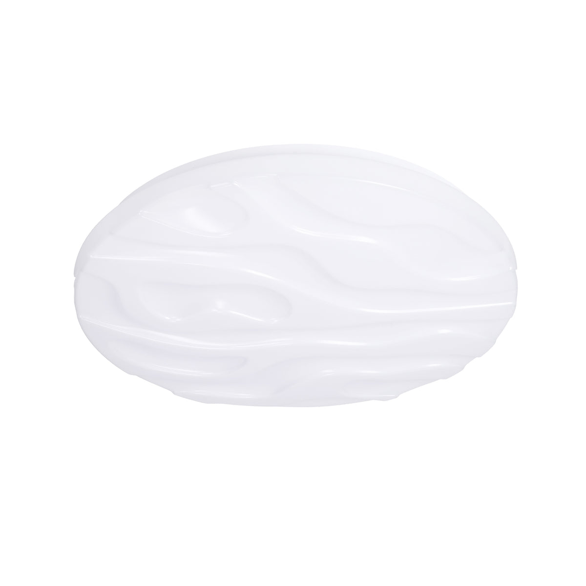 Nevada lampa sufitowa plafon biały 24W LED 38,5 cm klosz biały efect sky