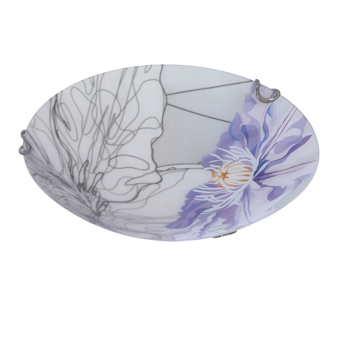 SPRING lampa sufitowa plafon 30 1x60W E27 fioletowy