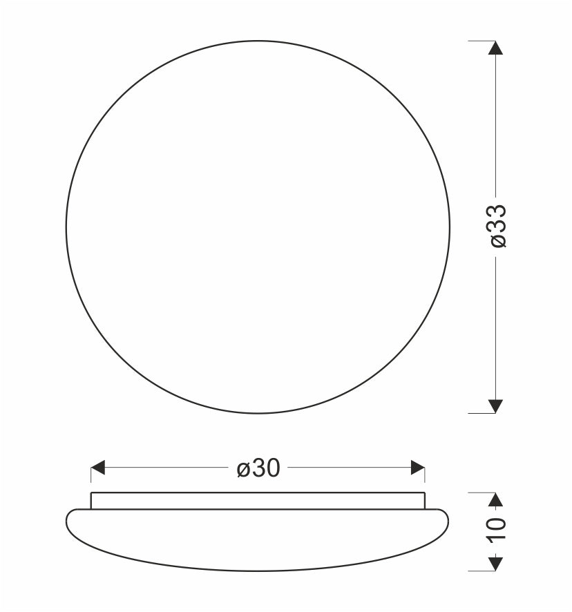 BELINA lampa sufitowa plafon 33cm 24W LED 4000k klosz biały