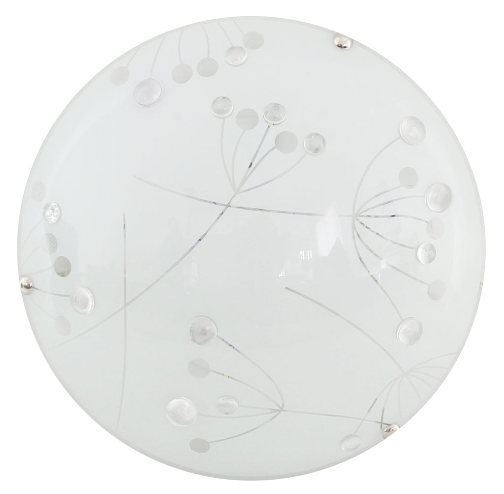 FLORAL plafon 30 1x10W LED 4000k transparentny