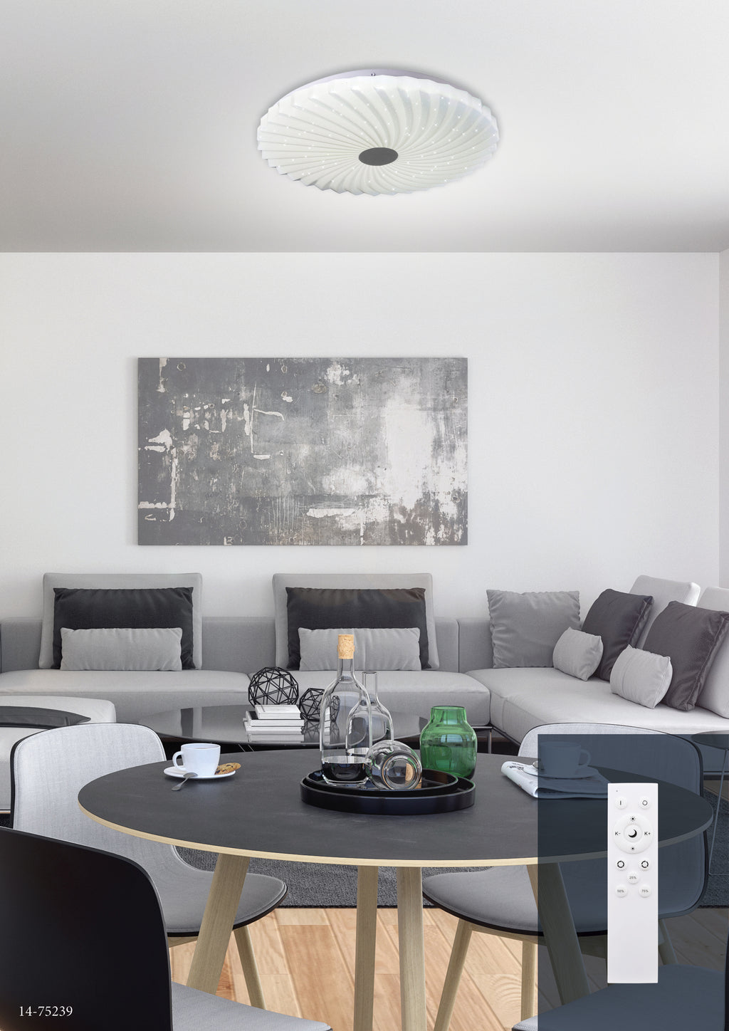 CALIPSO lampa sufitowa plafon 24W LED 38,5 cm zmienna barwa i jasność