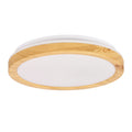 lampa sufitowa gandava plafon 18W LED biało drewniany 4000k
