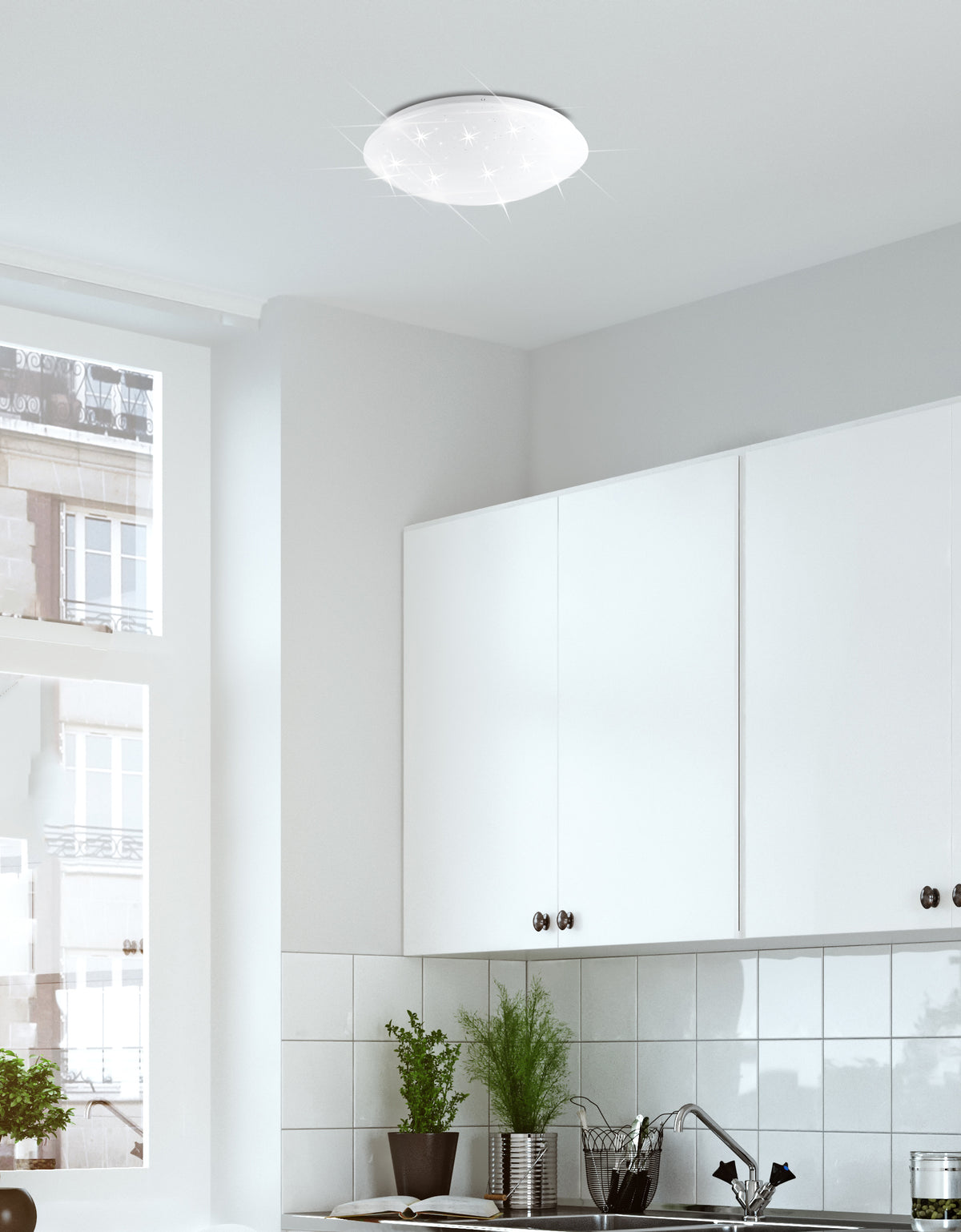 Magnus lampa sufitowa plafon 18W LED 33cm klosz biały 4000k