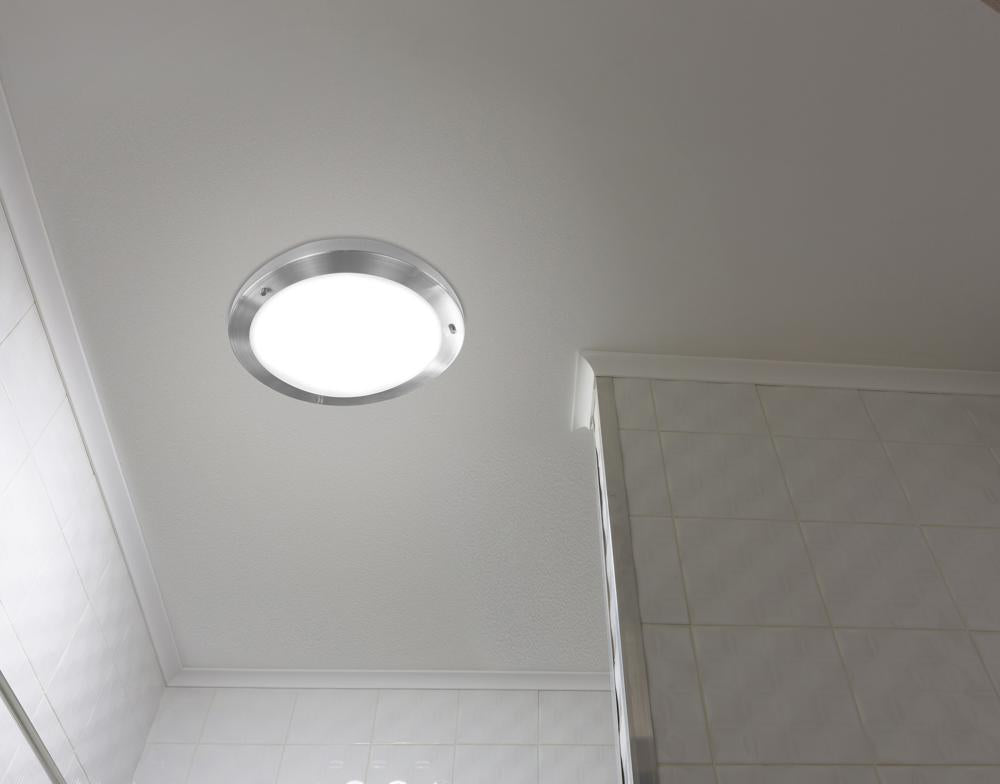 AQUILA lampa sufitowa plafon 32 1x60W E27 satyna nikiel IP44