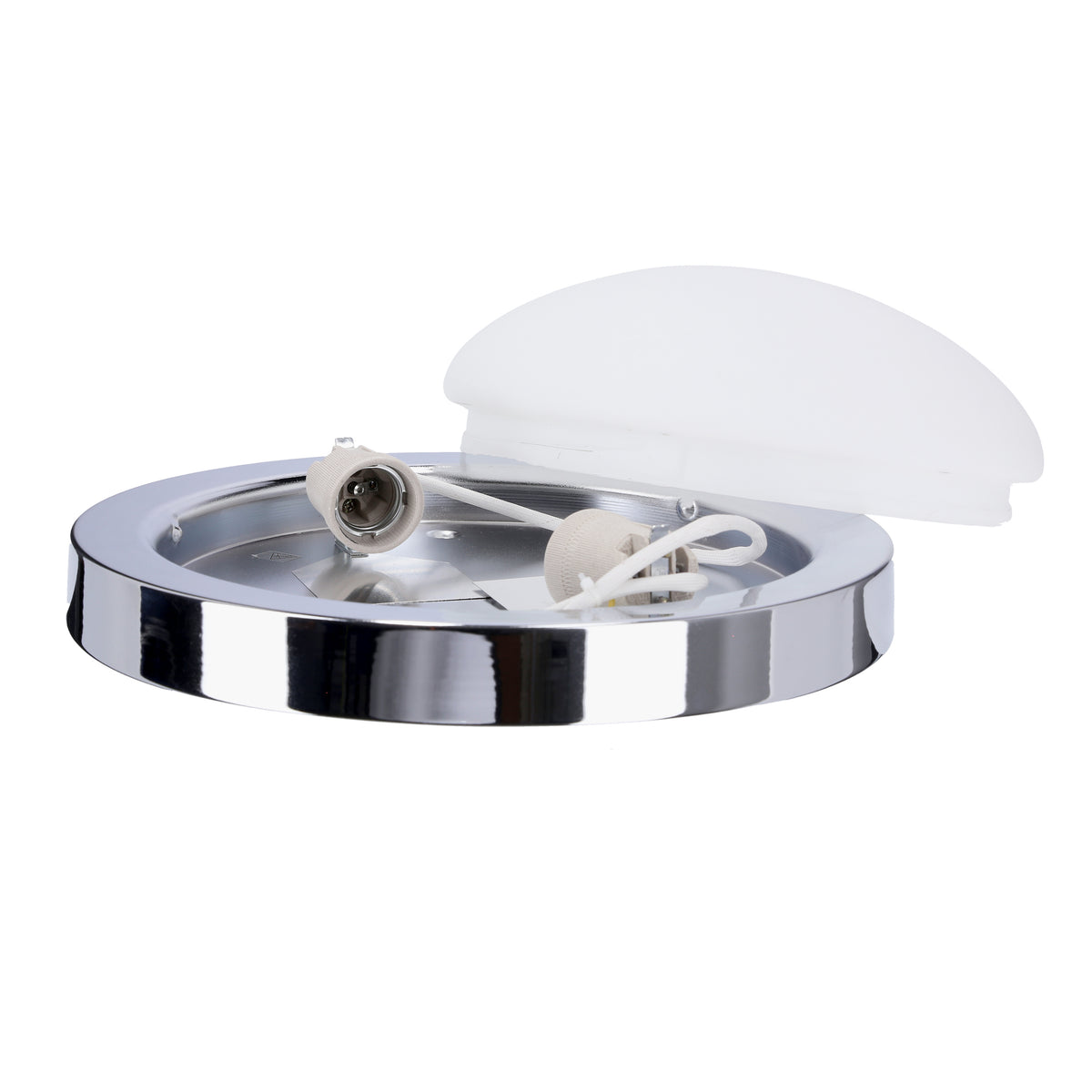 RODA lampa sufitowa plafon 325 2x60W E27 chrom IP44