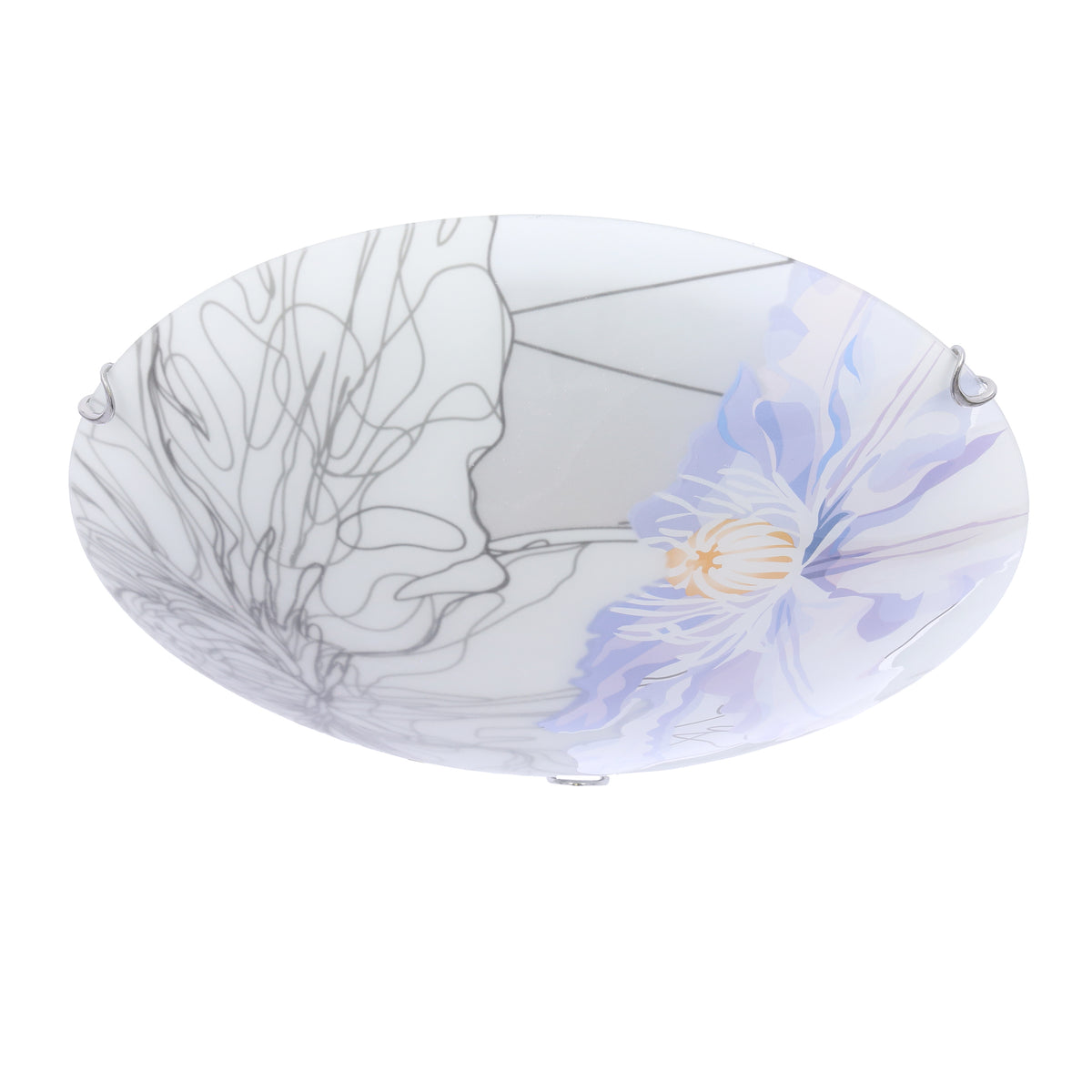 SPRING lampa sufitowa plafon 40 2x60W E27 fioletowy