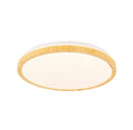 lampa sufitowa gandava plafon 24W LED biało drewniany 4000k