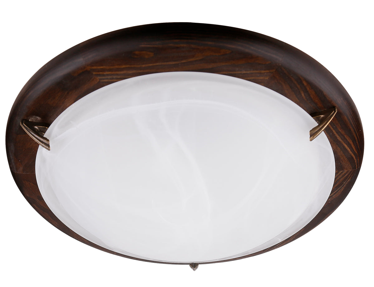 DUNA PLAF 36 2X60W E27 WENGE ALABASTER
