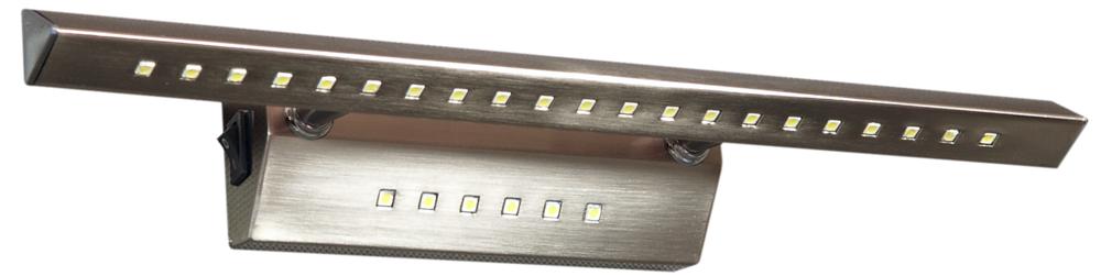 FORTE LED 3 lampa kinkiet LED rurka trójkątna z wyłącznikiem satyna