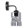 Felis lampa kinkiet czarny 1x60W E27 klosz dymiony