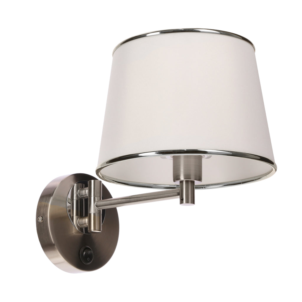 IBIS lampa kinkiet 1x40W E14 satyna