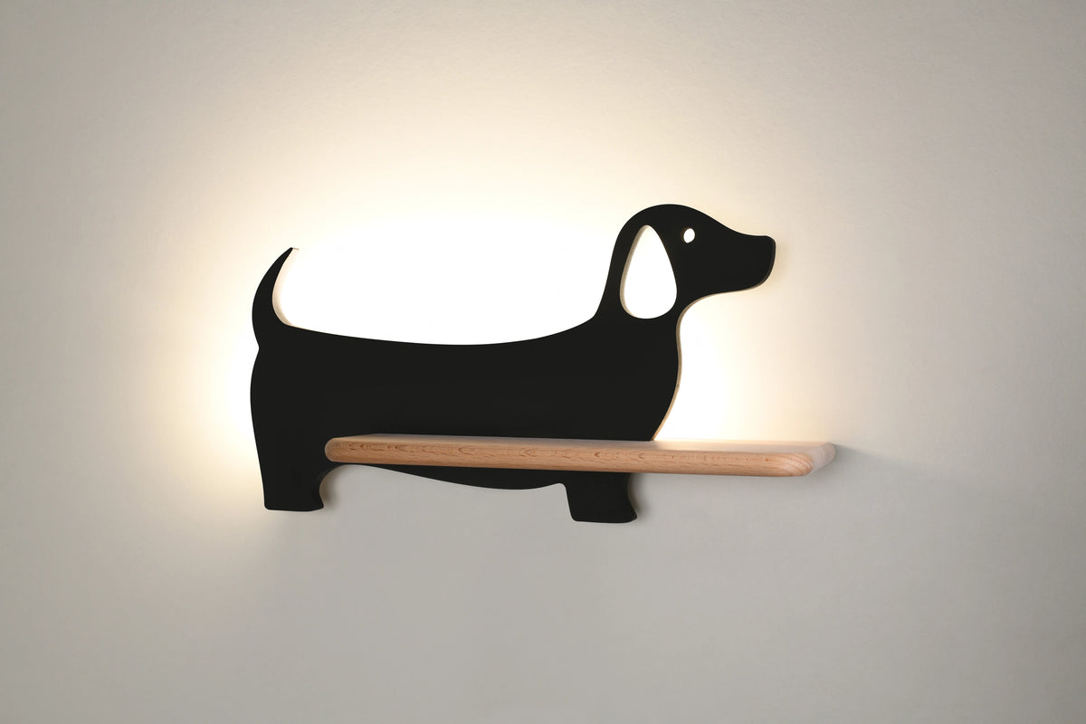 Dog lampa kinkiet 5W LED 4000k iq kids czarny