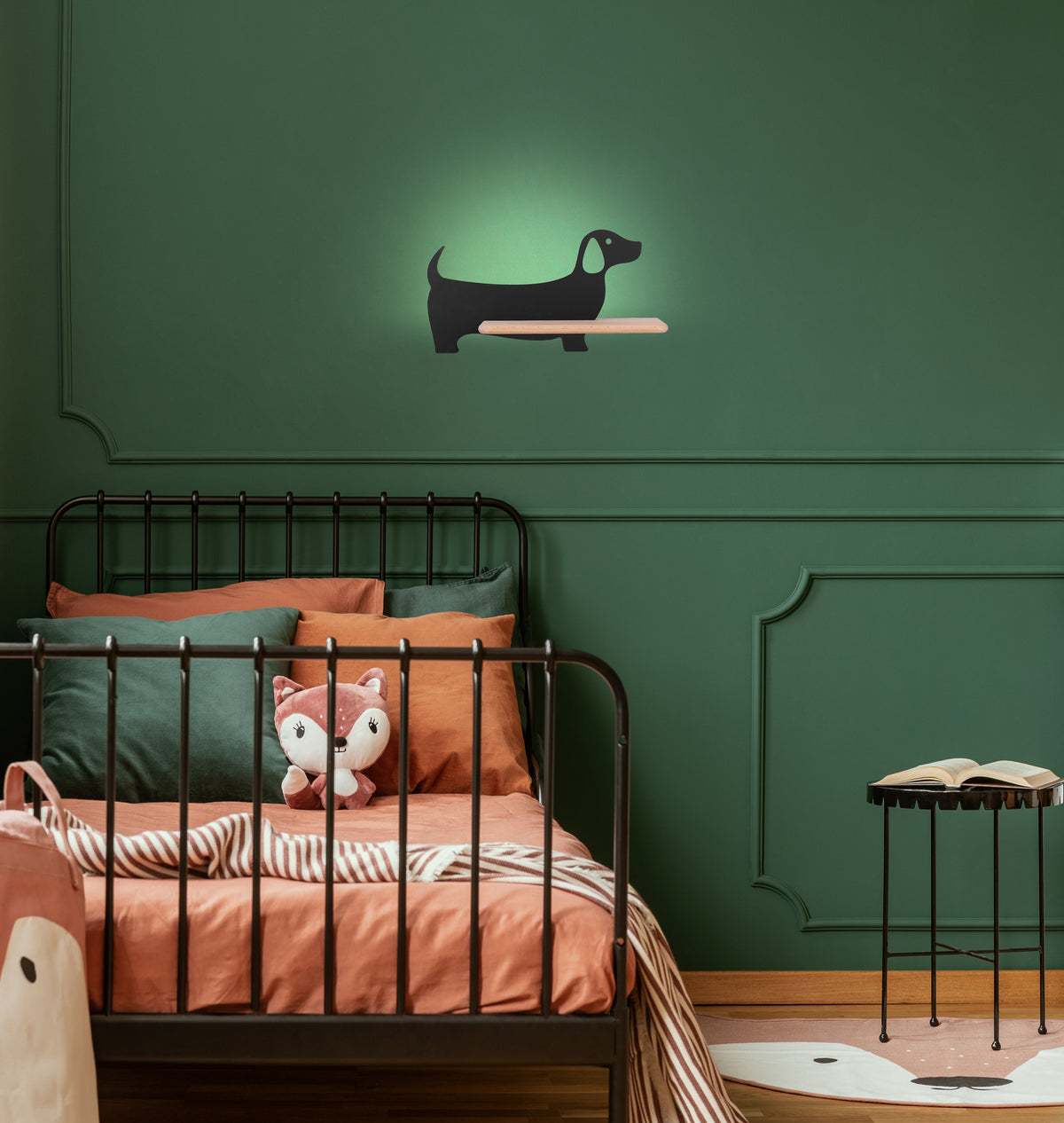 Dog lampa kinkiet 5W LED 4000k iq kids czarny