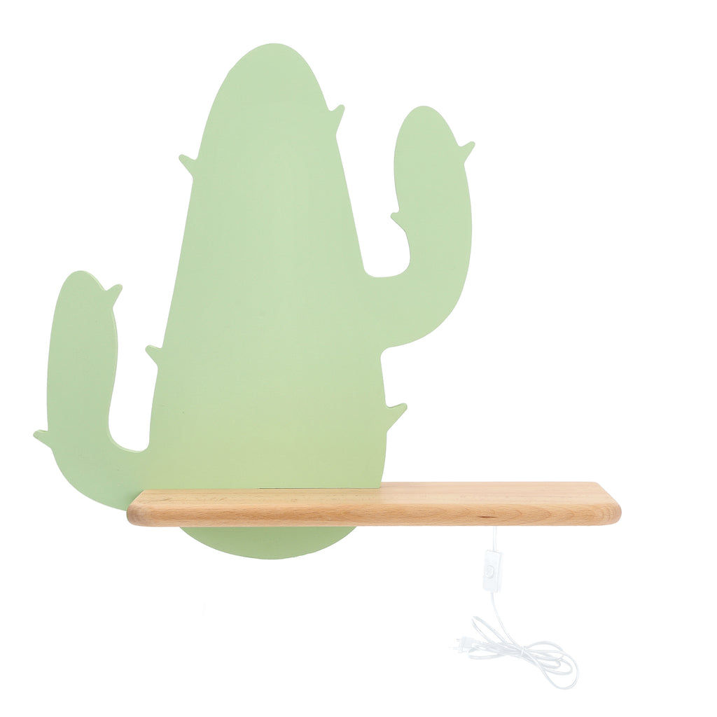 CACTUS 2 lampa kinkiet 4 LED 4000k iq kids z przew zielony