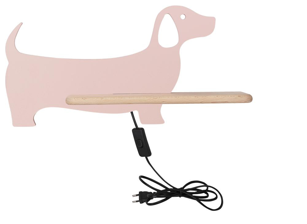DOG lampa kinkiet 5W LED 4000k iq kids z przew różowy