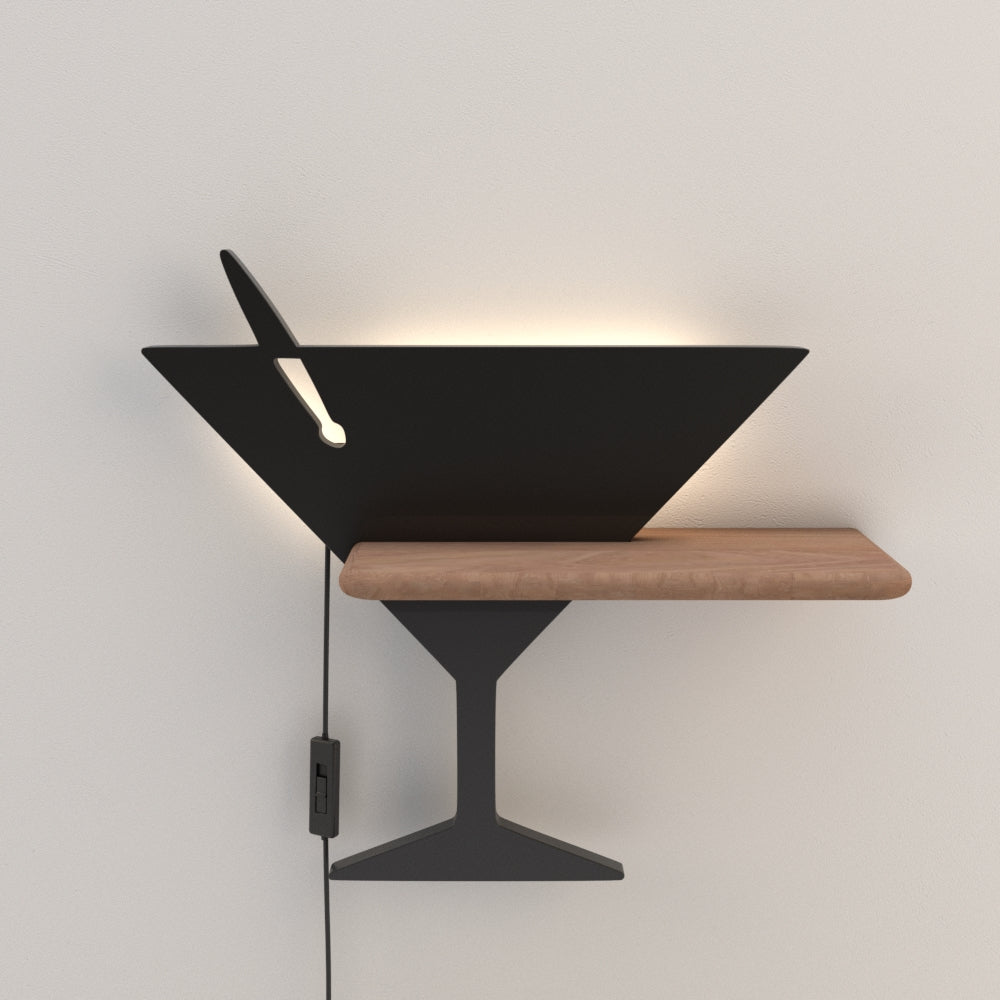 PICCOLO lampa kinkiet 4W LED 4000k iq kids z przewodem czarny