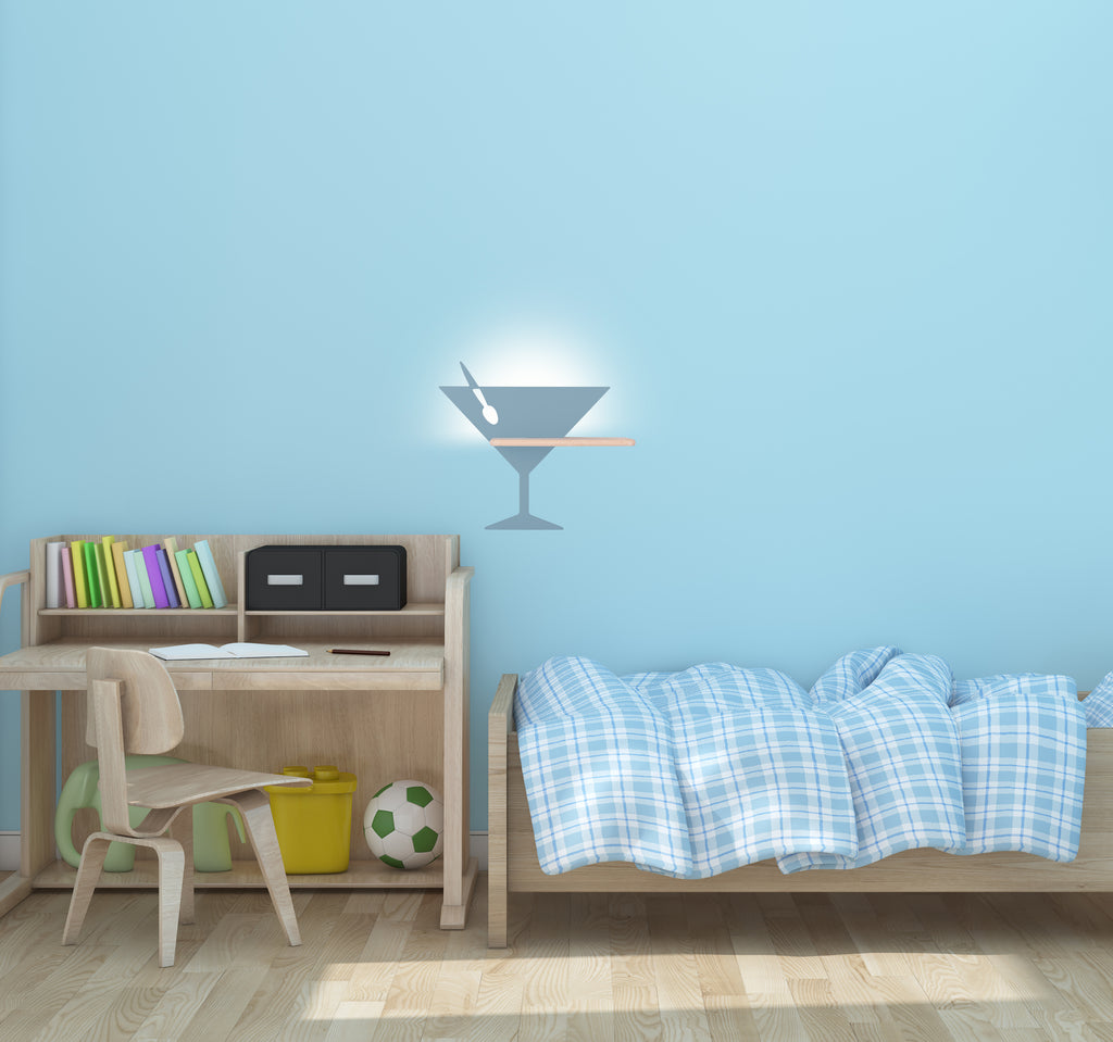 PICCOLO lampa kinkiet 4W LED 4000k iq kids z niebieski