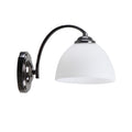 GRACJA lampa kinkiet czarny perłowy 1x40 E27 klosz biały