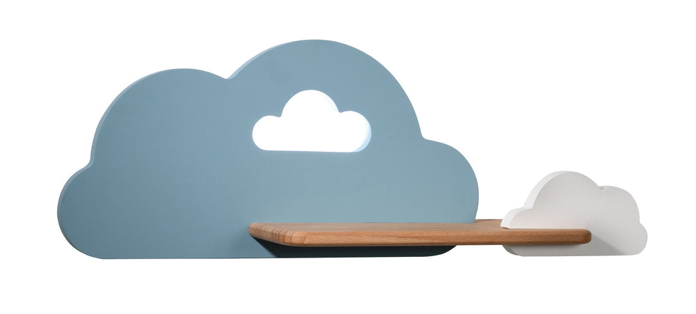 lampa cloud kinkiet ścienny 5W LED iq kids niebieski+biały