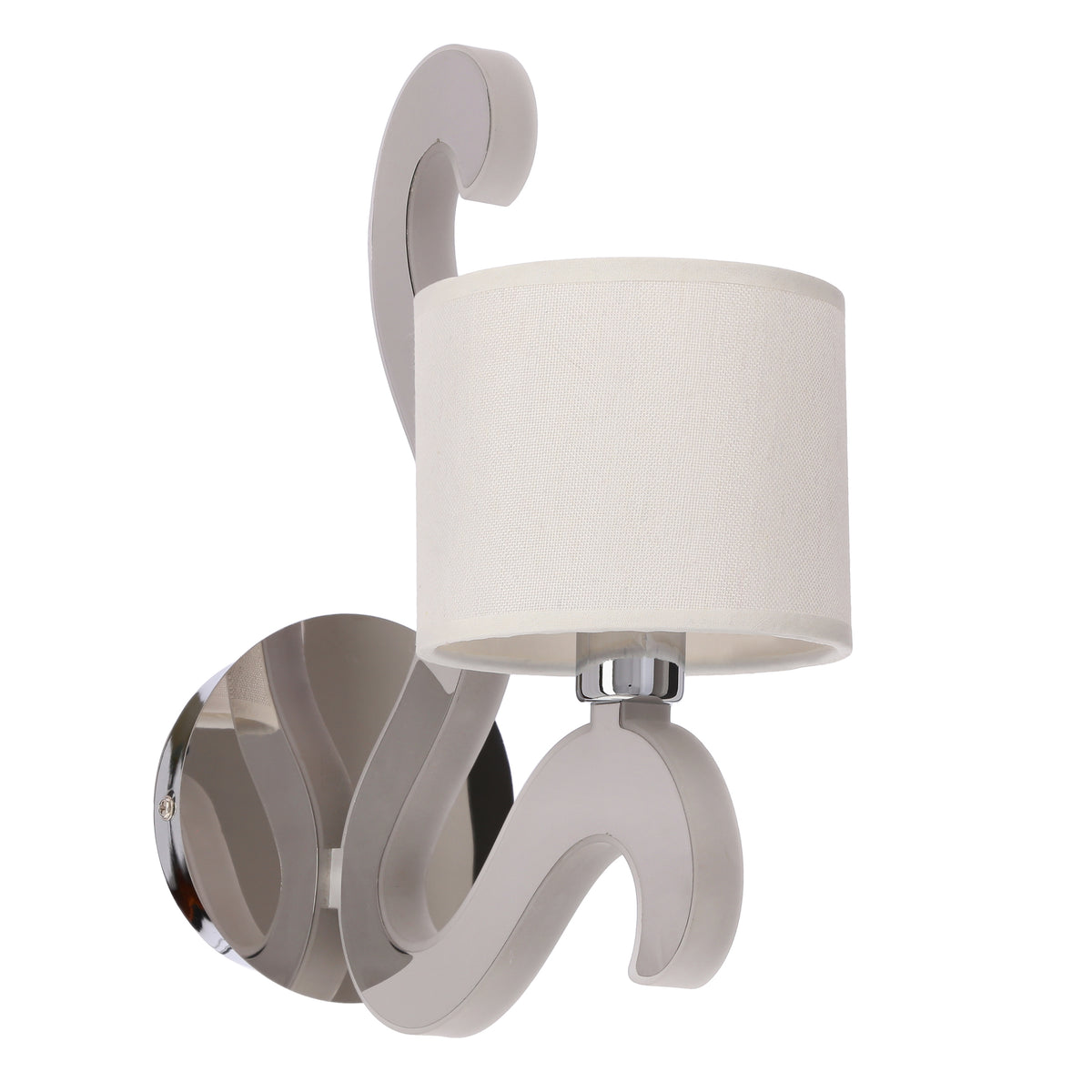 AMBROSIA 1 lampa kinkiet 1x40W E14 + 6W LED chrom