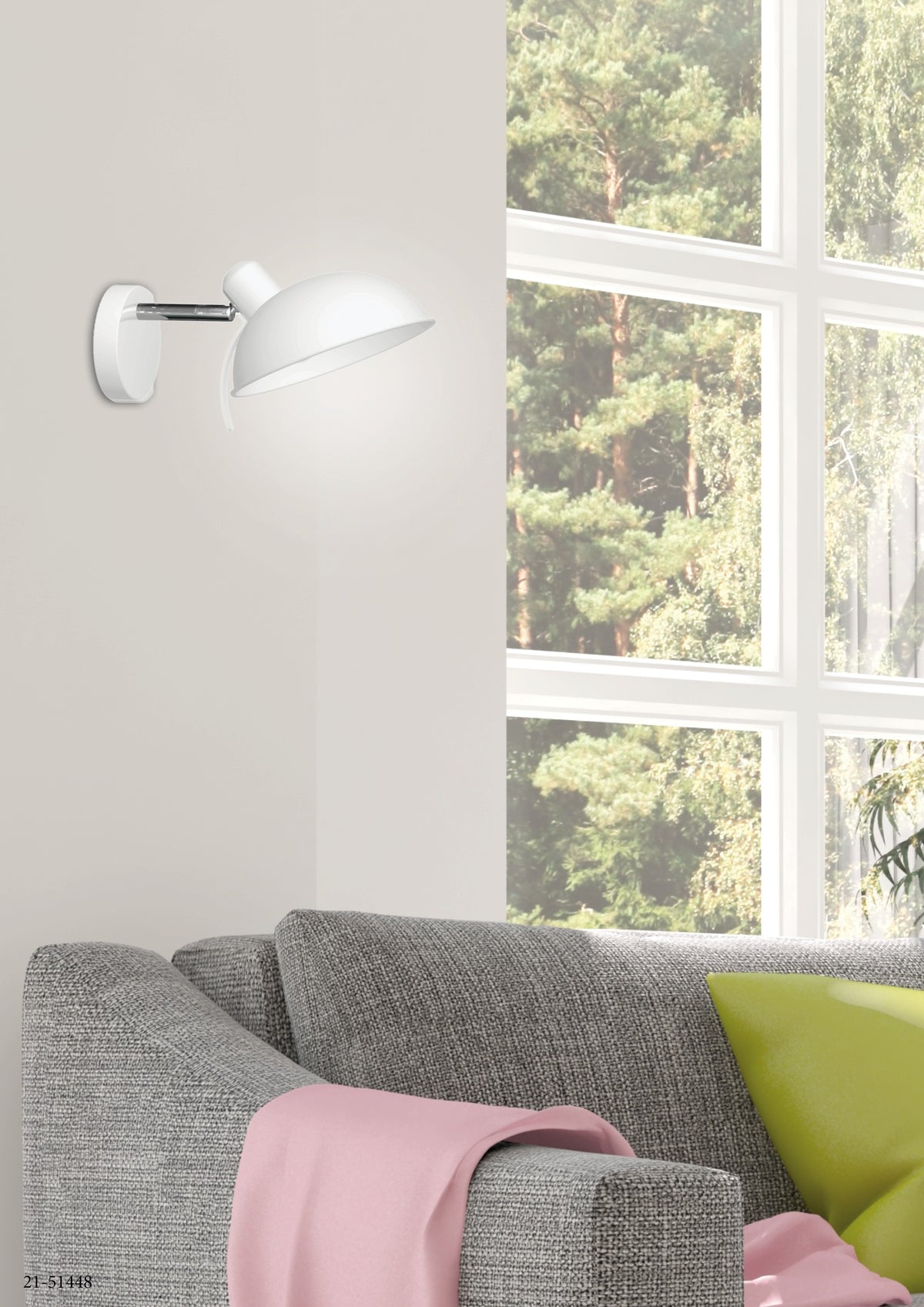 DURIO lampa kinkiet 1x40W E14 biały