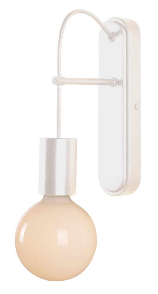 ALTO lampa kinkiet 1x40W E27 biały matowy