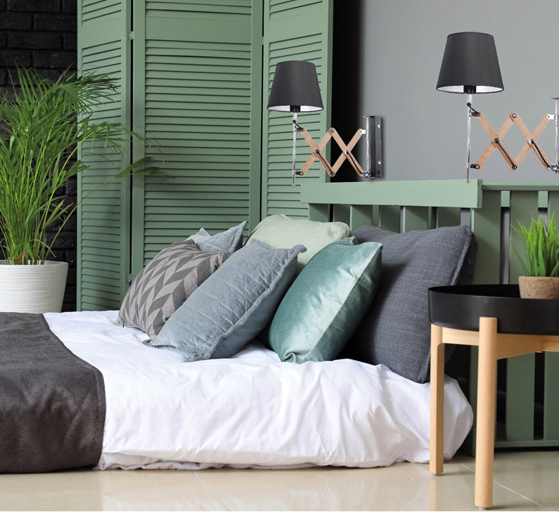 Lampa Kinkiet Mito chrom E27 abażur czarny