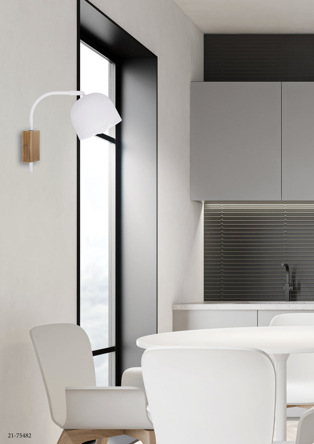 RUPI lampa kinkiet 1x40W E27 biały