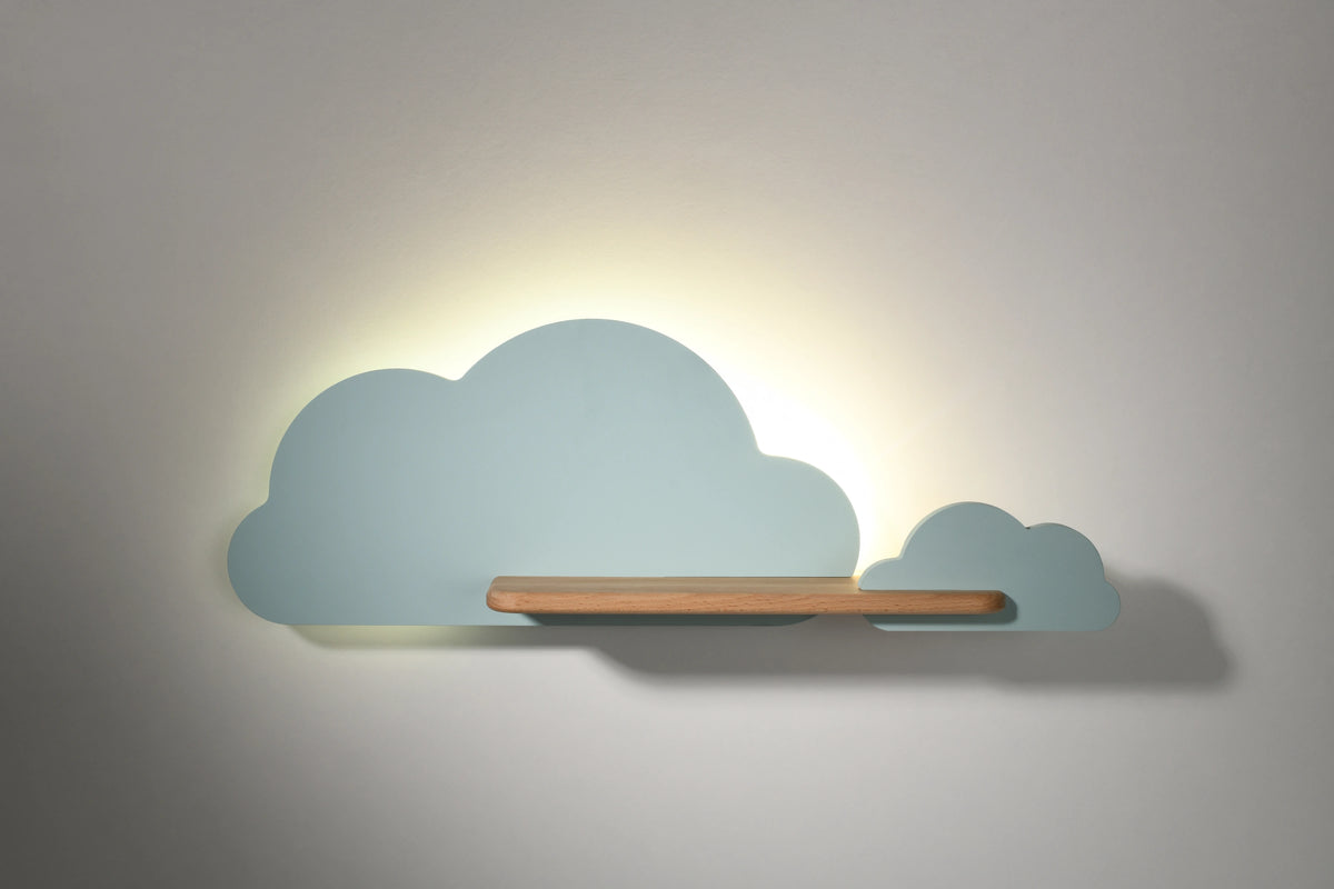 lampa cloud kinkiet ścienny 5W LED iq kids niebieski