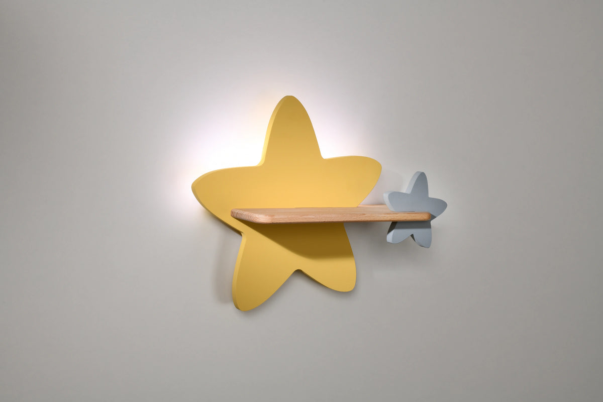 STAR lampa kinkiet ścienny 5W LED iq kids z przewodem z wł. i wtyczką