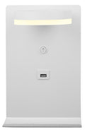 COMPACT lampa kinkiet 4W LED biały + ładowarka usb