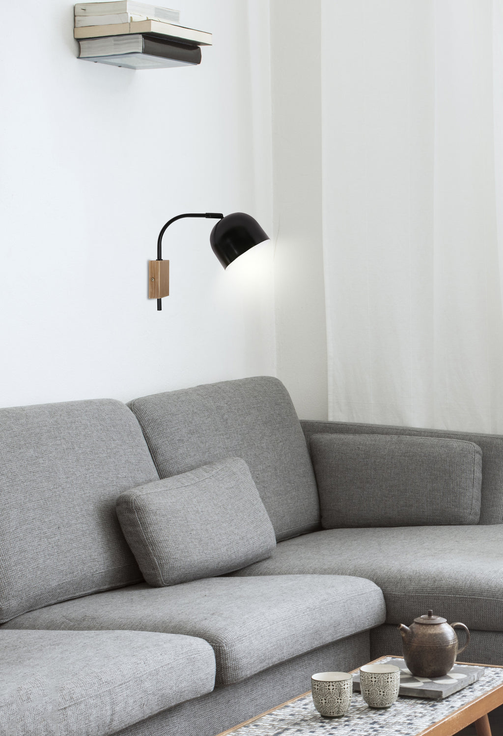 RUPI lampa kinkiet 1x40W E27 czarny